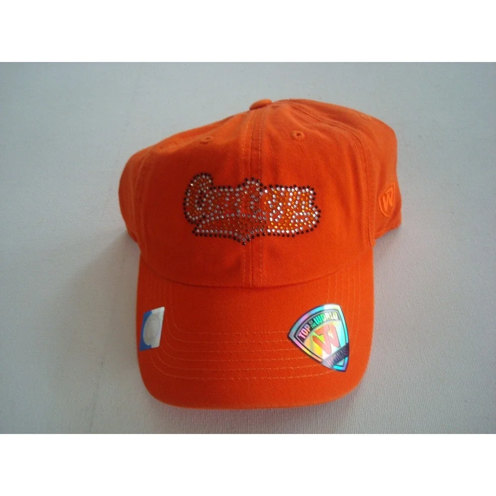 OKLAHOMA STATE COWBOYS GLITTER  RARE NEW‎ SCRIPT STRAPBACK HAT CAP VINTAGE EE4